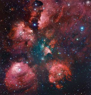 The Cat's Paw Nebula is revisited in a combination of exposures from the MPG/ESO 2.2-metre telescope and expert amateur astronomers Robert Gendler and Ryan M. Hannahoe.